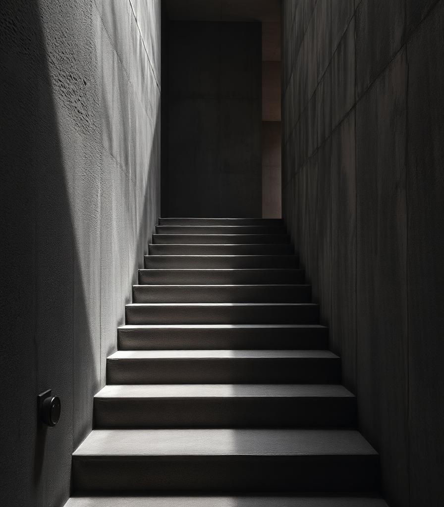 Concrete staircase
